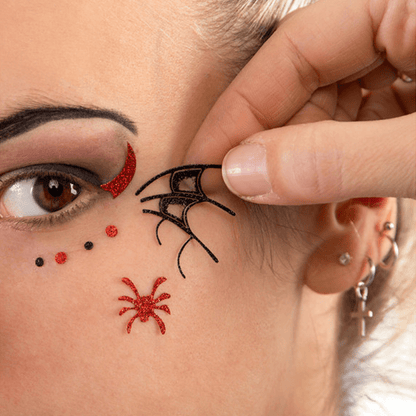 Alpha 55 Halloween sticker visage araignée