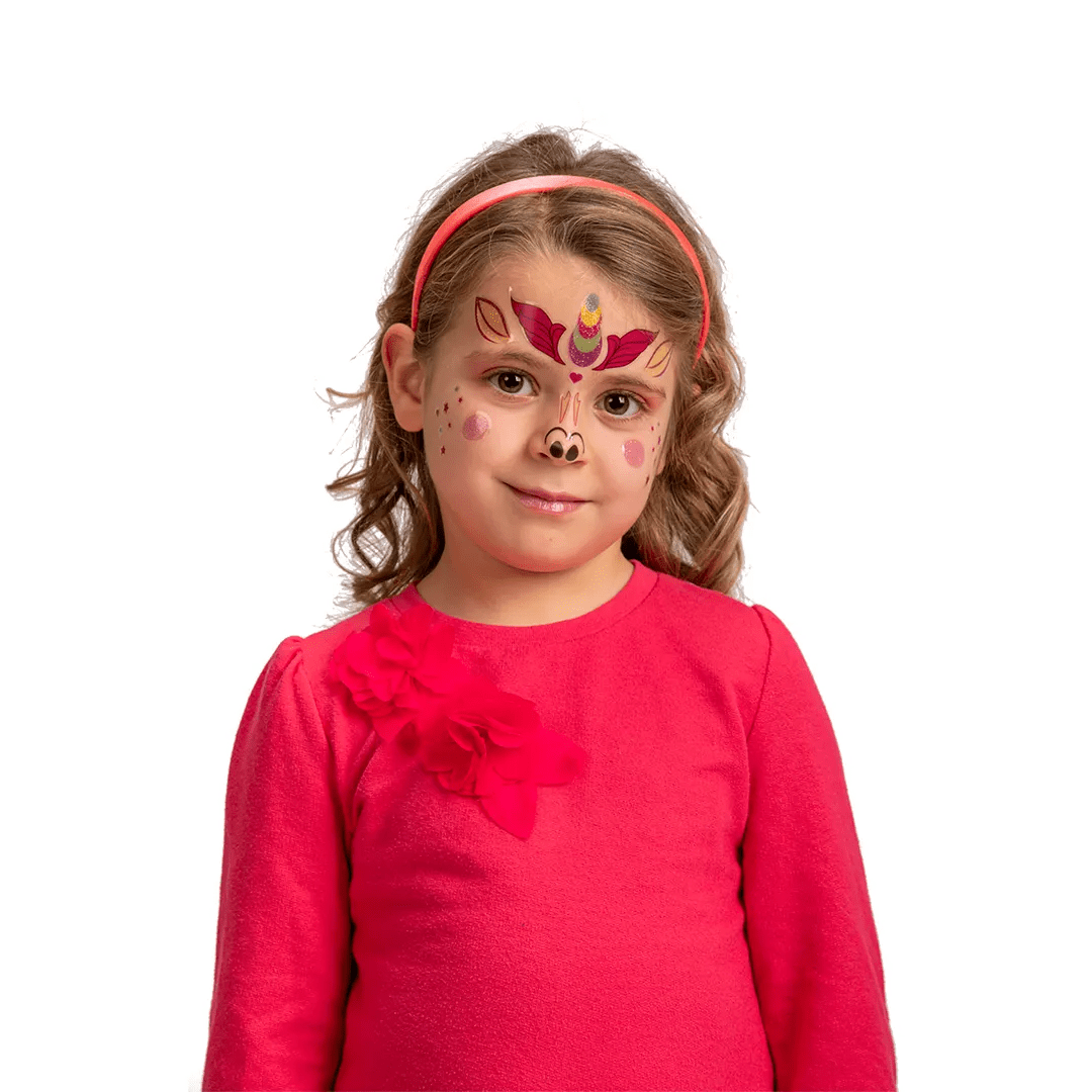 Alpha 55 Halloween sticker visage Unicorne