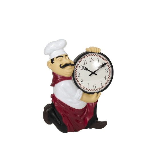 Alpha 55 Horloge à poser Chef cuistot – Déco cuisine