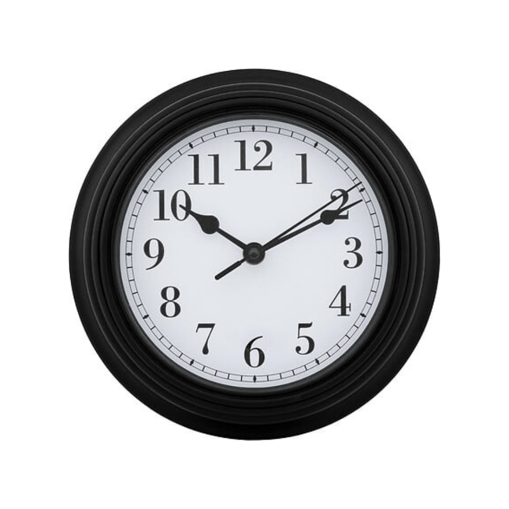 Alpha 55 Horloge en plastique mouluré – Classique & légère