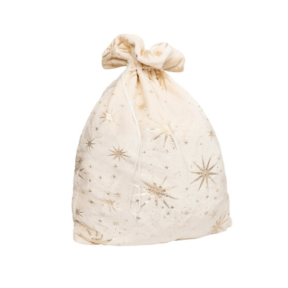 Alpha 55 Hotte avec Étoile Dorée Ivoire – Sac Cadeaux Festif