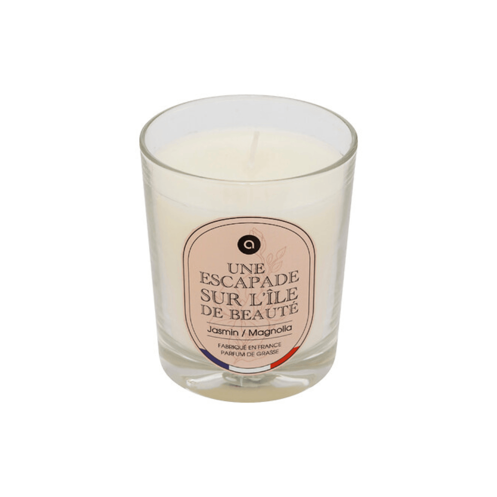 Alpha 55 Ile de beauté Bougie Parfumée Nibi 180 g en Pot Verre Élégant