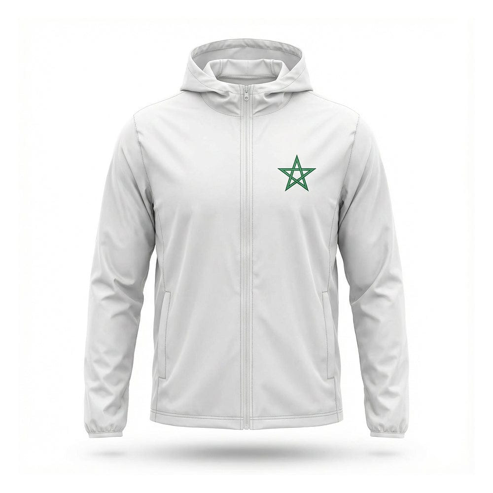 Alpha 55 Jacket à Capuche Maroc Blanc Homme Style Sport