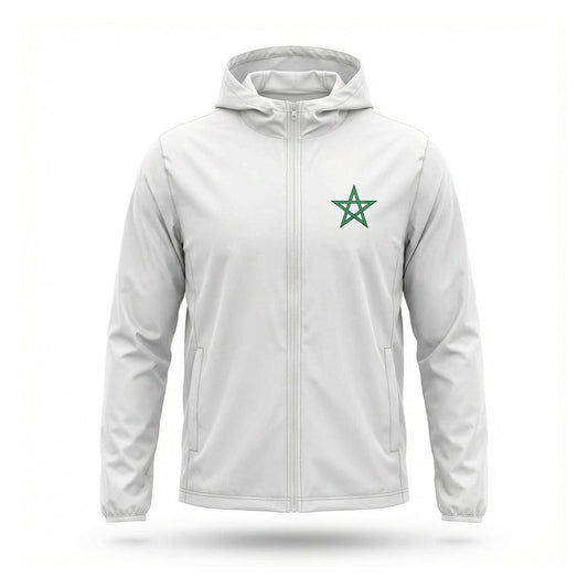 Alpha 55 Jacket à Capuche Maroc Blanc Homme Style Sport