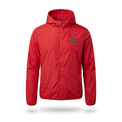 Alpha 55 Jacket à Capuche Maroc Rouge Homme Style Sport