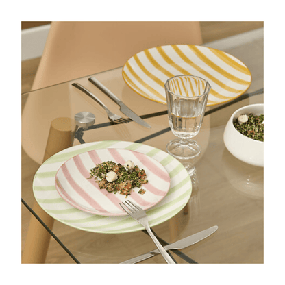 Alpha 55 Jaune Assiette plate Charlie élégante et moderne