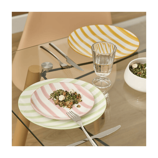 Alpha 55 Jaune Assiette plate Charlie élégante et moderne