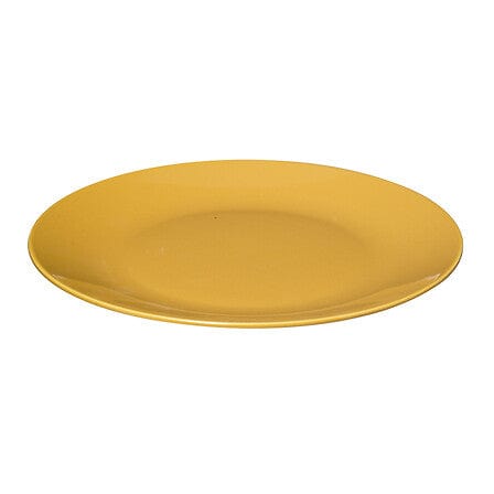 Alpha 55 Jaune Assiette plate en céramique