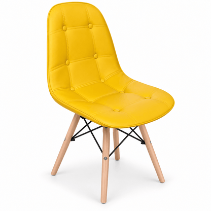 Alpha 55 Jaune Chaise Scandinave Confort