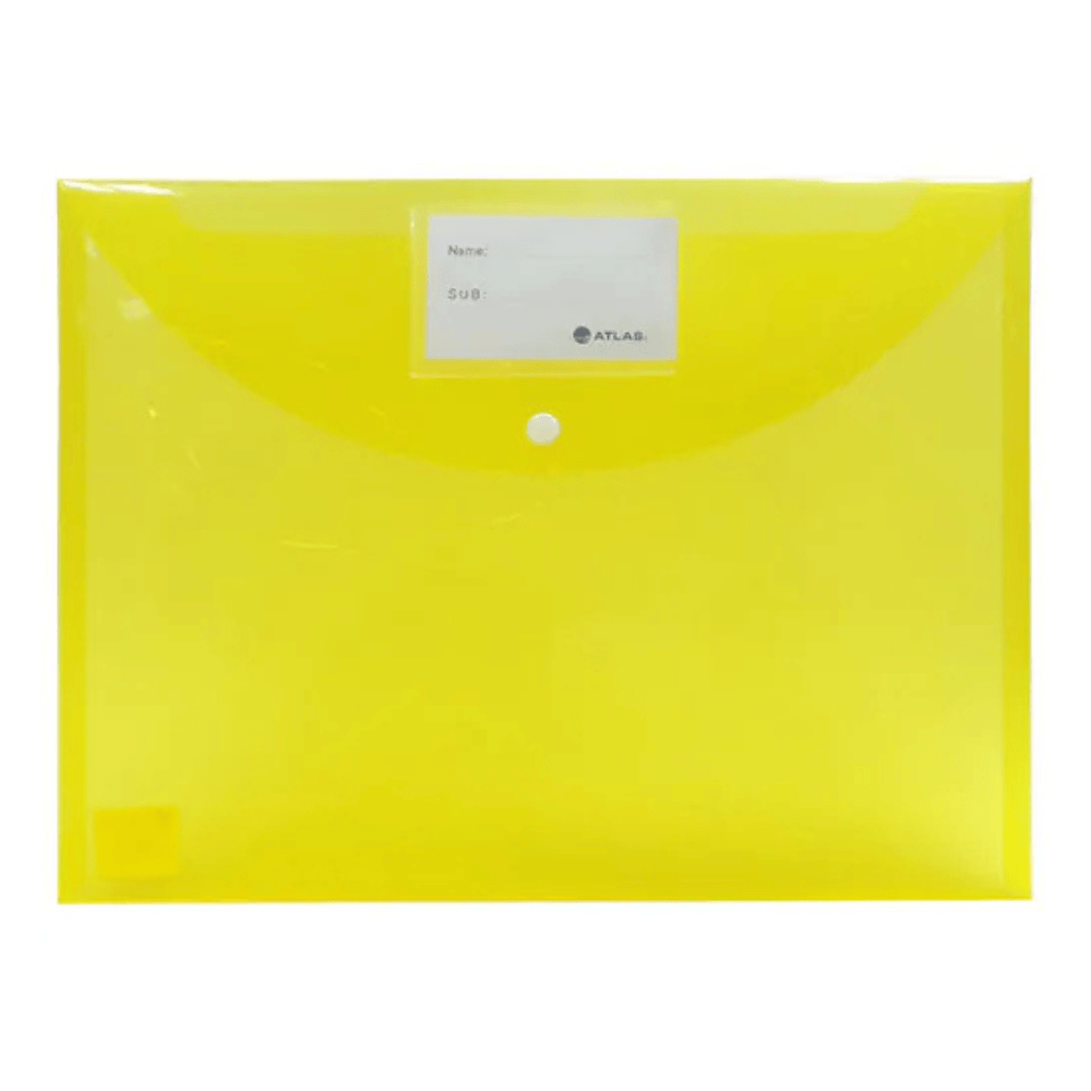 Alpha 55 Jaune Enveloppe Plastique Transparente
