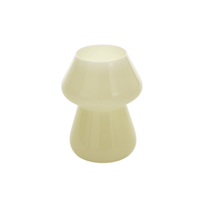 Alpha 55 Jaune poussin Vase en Verre Forme Champignon – Design Original