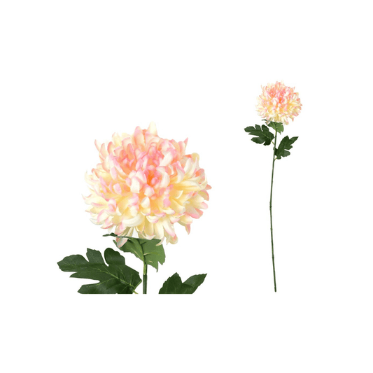 Alpha 55 Jaune rose Tige chrysanthème décorative réaliste