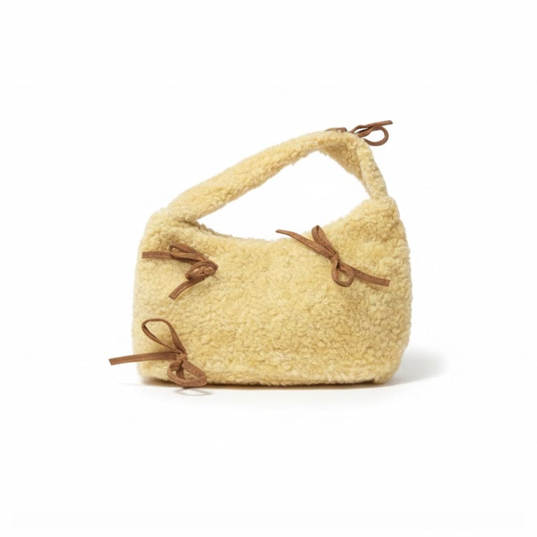 Alpha 55 Jaune Sac Sherpa avec Nœuds – Douceur Cosy