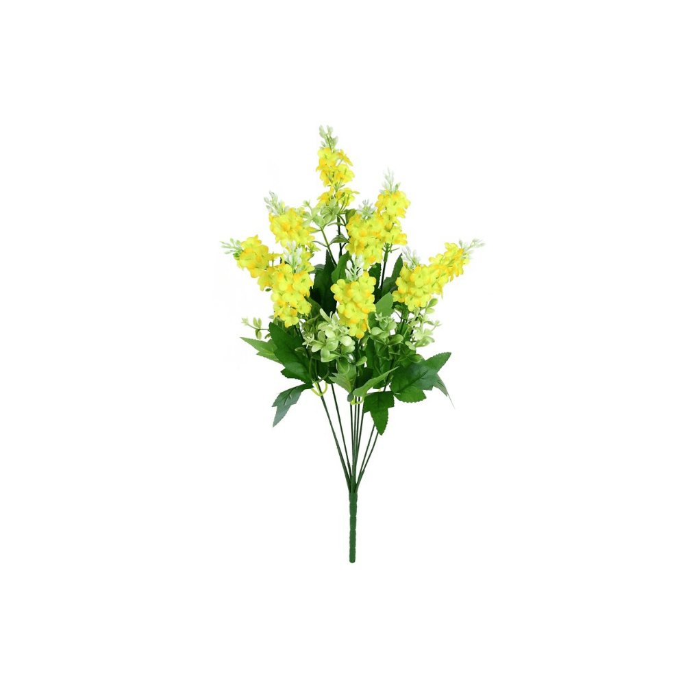 Alpha 55 Jaune Tige de 9 lilas décoratifs raffinés