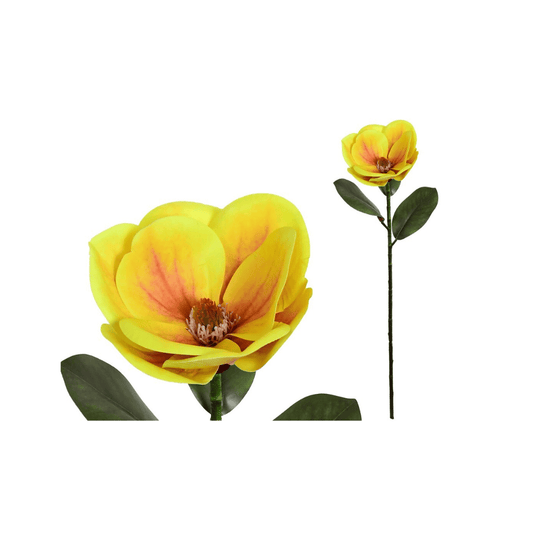 Alpha 55 Jaune Tige magnolia Real Touch décorative élégante