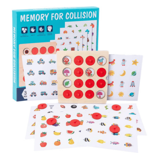 Alpha 55 Jeu de Mémoire en Bois 10 Cartes