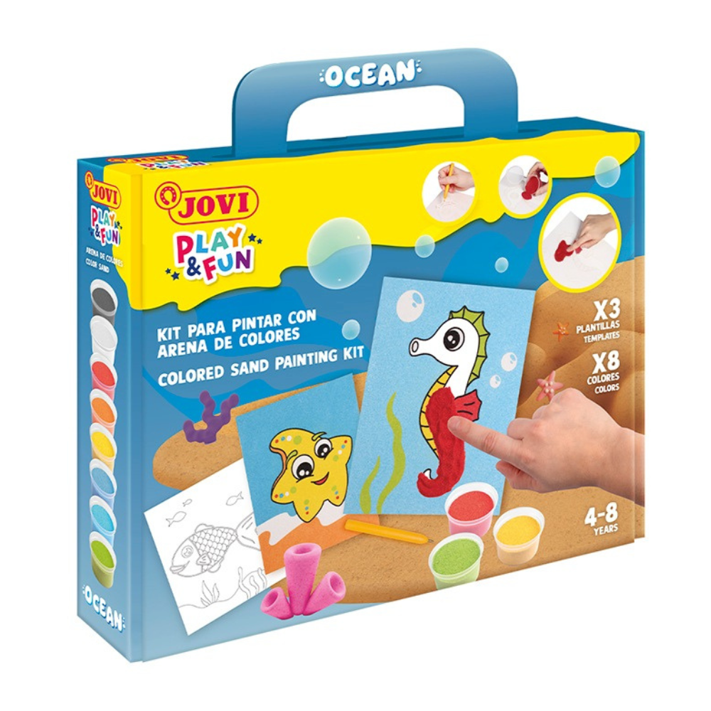 Alpha 55 JOVI Play & Fun Oceana – Kit de Peinture au Sable Multicolore