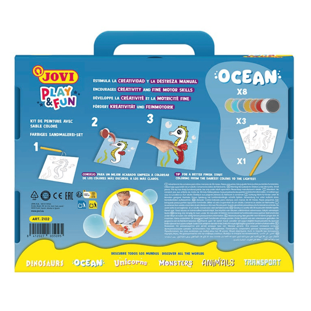 Alpha 55 JOVI Play & Fun Oceana – Kit de Peinture au Sable Multicolore