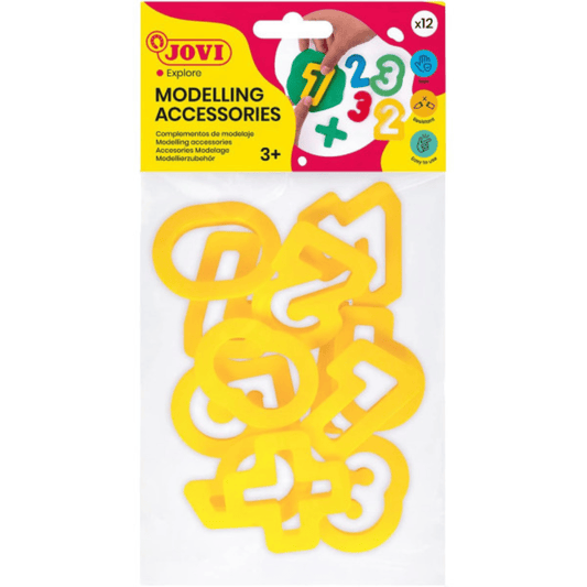 Alpha 55 JOVI Set de 11 Moules Chiffres pour Pâte à Modeler