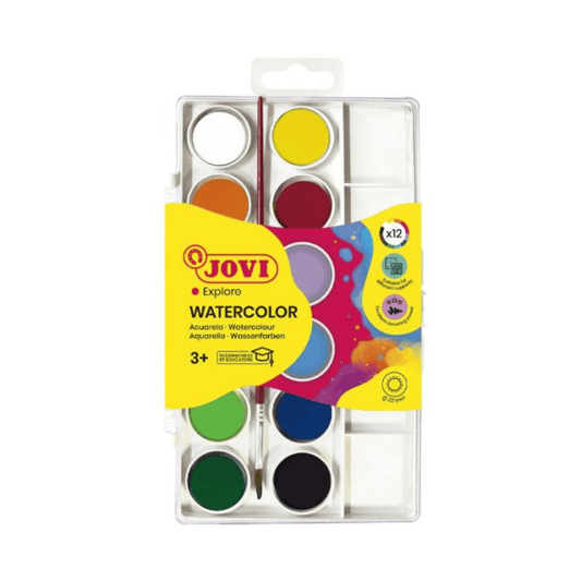 Alpha 55 JOVI Set de 12 Godets de Peinture Couleurs