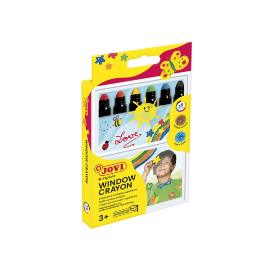 Alpha 55 JOVI Set de 6 Craies pour Vitres – Couleurs Effaçables