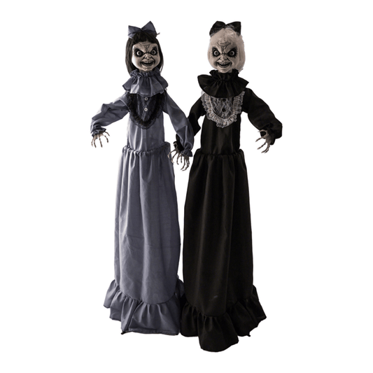 Alpha 55 Jumelles Horreur LED, Son & Mouvement 150 cm – Halloween