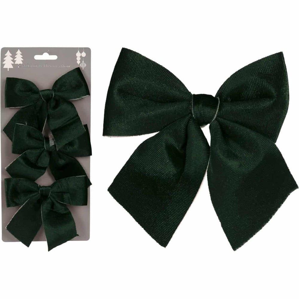 Lot De 24 Nœuds En Velours Pour Sapin De Noël – Décorations Festives 3,5 Pouces
