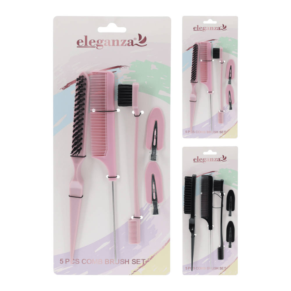 Alpha 55 Kit coiffure de 5 pièces peigne et brosses