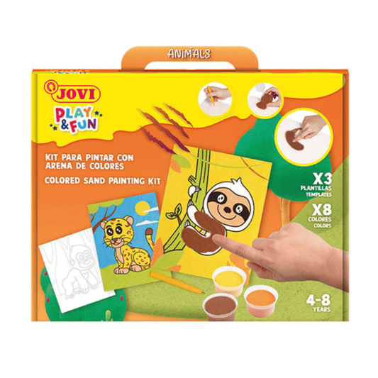 Alpha 55 Kit de Peinture avec Sable ANIMALS – Loisirs Créatifs Enfants
