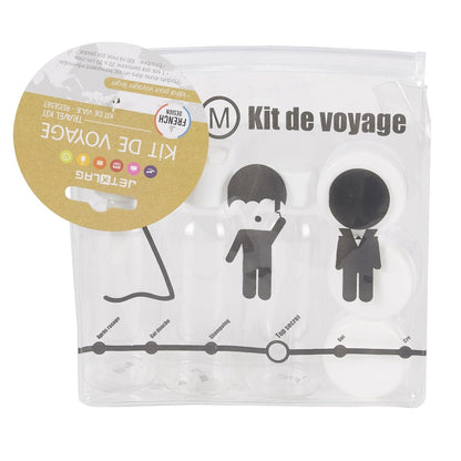 Alpha 55 Kit de Voyage avec 3 Flacons, 3 Pots et Pictogrammes