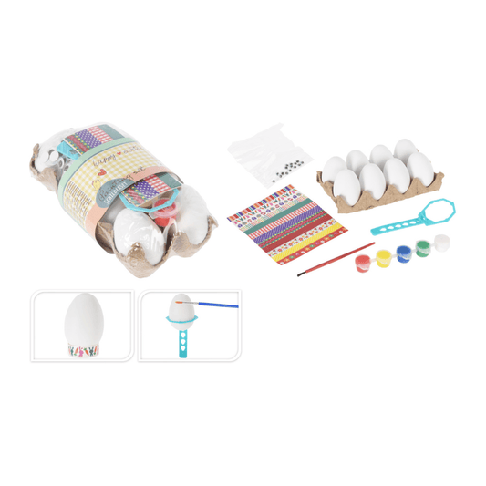 Alpha 55 Kit peinture 8 œufs avec 5 peintures & accessoires