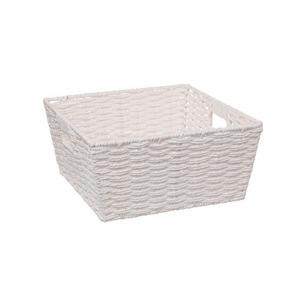 Alpha 55 L. 31 x P. 31 x H. 14 cm Panier de rangement tressé "Costa"