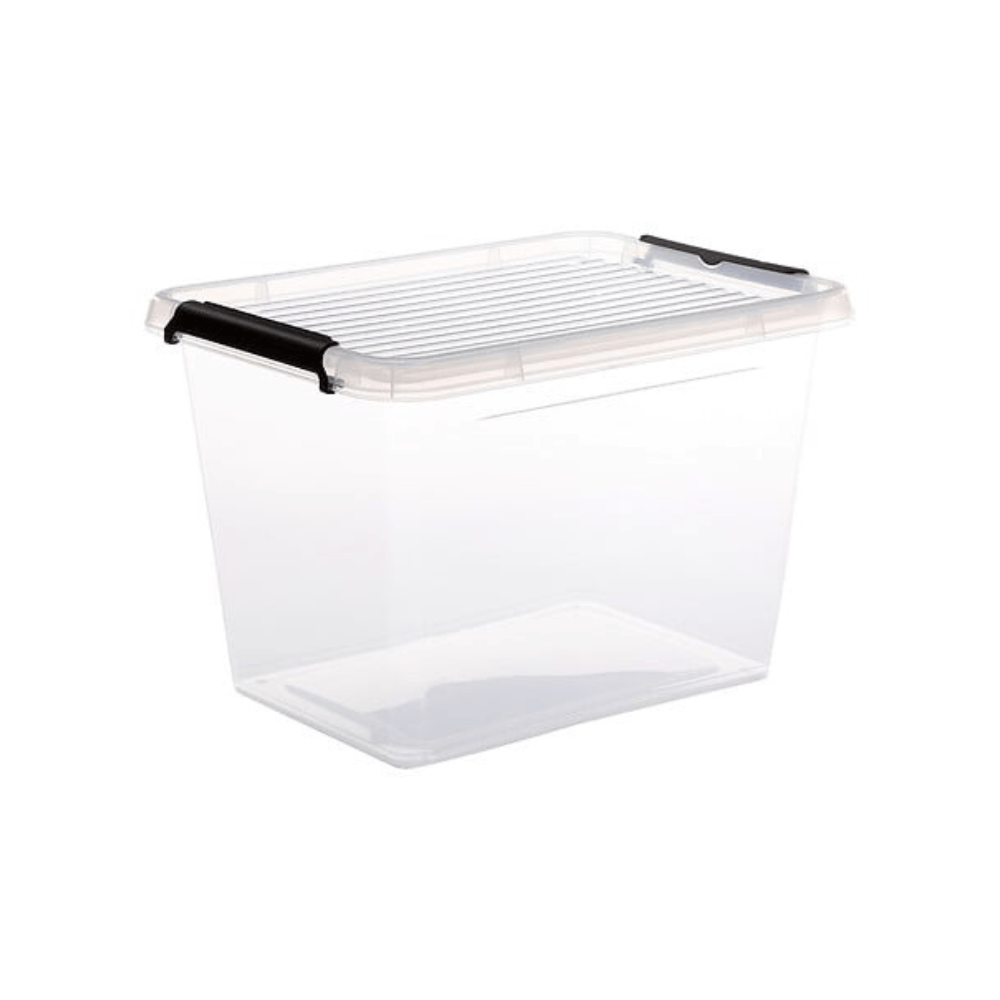Alpha 55 L. 39 x P. 29.5 x H. 27 cm Boîte en Plastique Clip n'Box Hermétique et Pratique