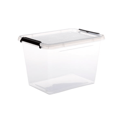 Alpha 55 L. 39 x P. 29.5 x H. 27 cm Boîte en Plastique Clip n'Box Hermétique et Pratique