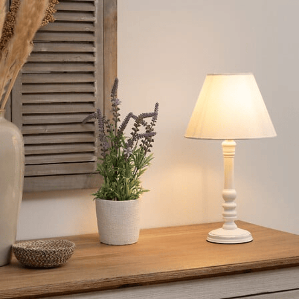 Alpha 55 Lampe Droite Léo en Bois Design Décoratif