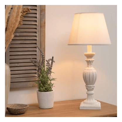 Alpha 55 Lampe Droite Renzo 54,5 cm en Bois Blanc