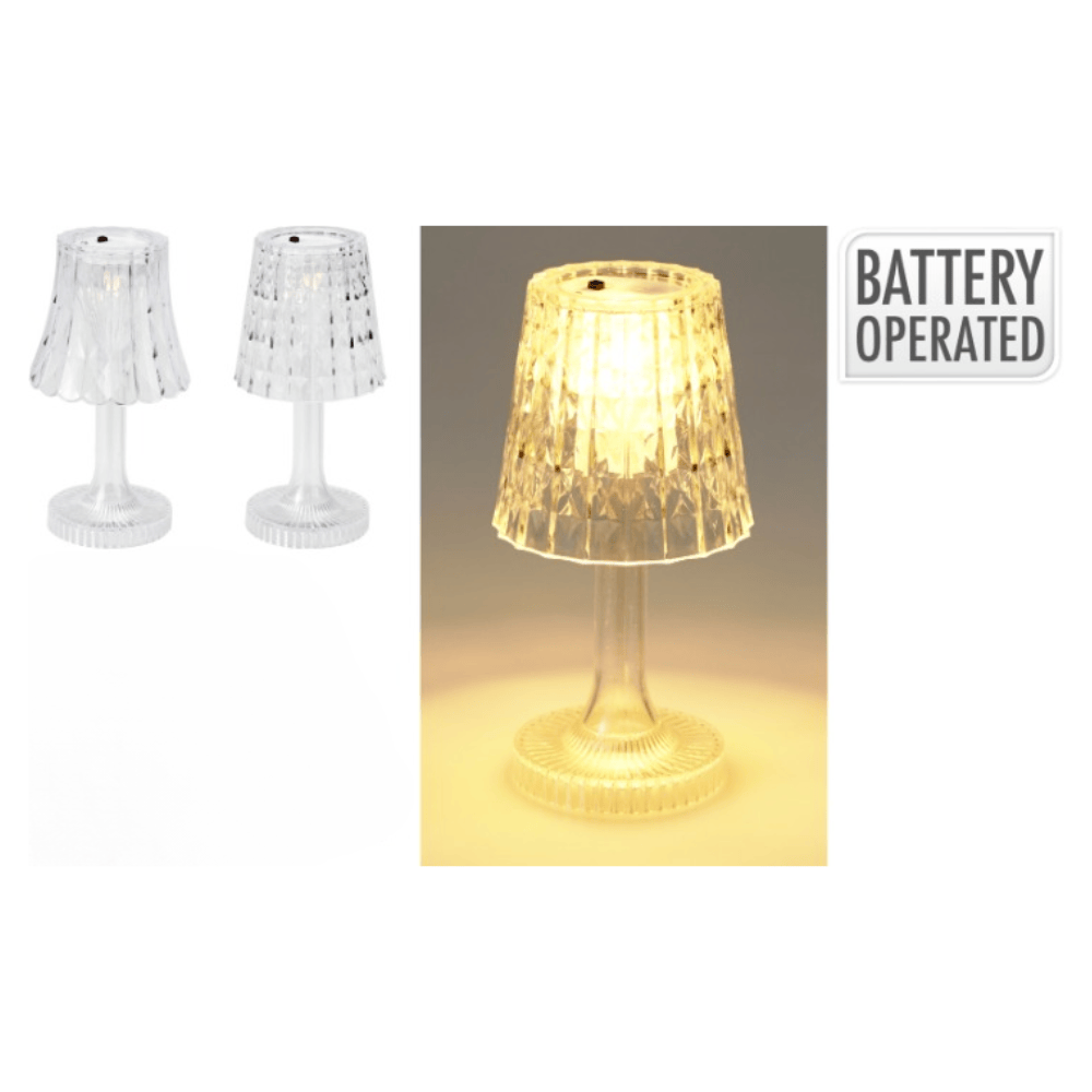 Alpha 55 Lampe LED Effet Cristal Transparente