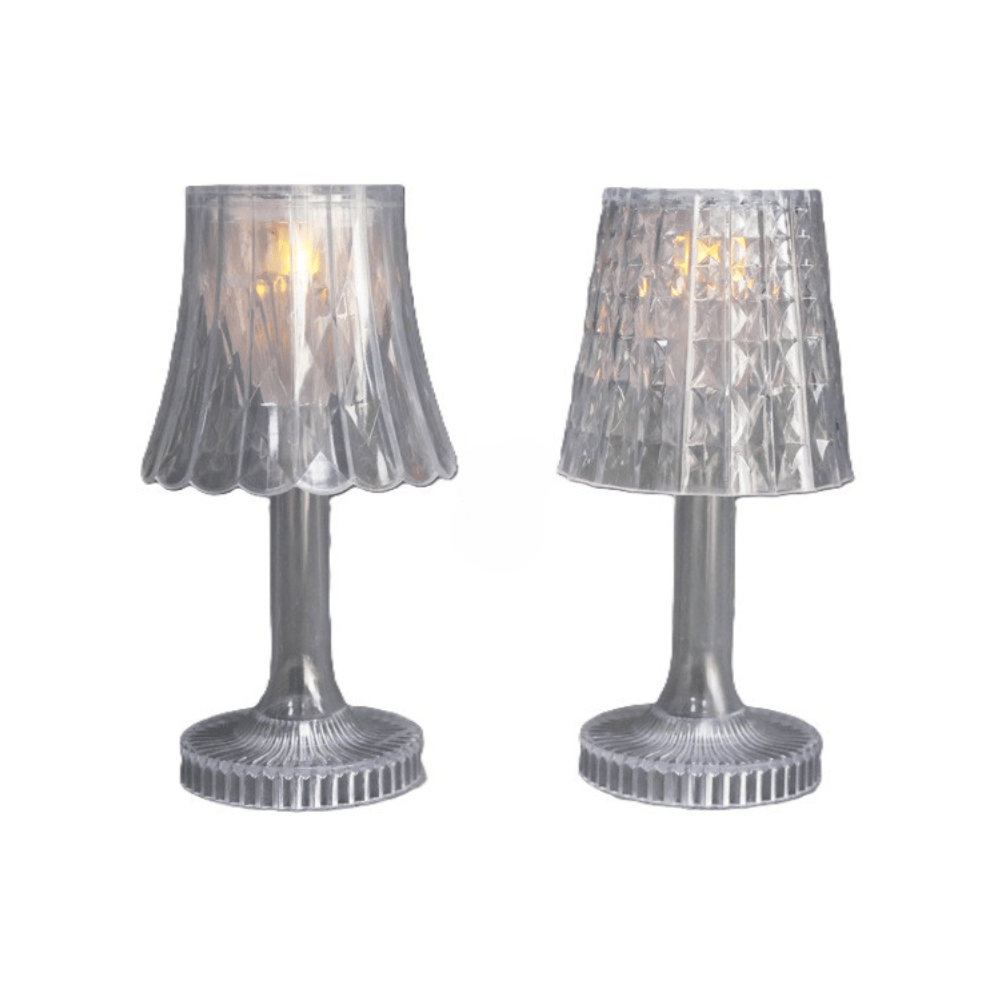 Alpha 55 Lampe LED Effet Cristal Transparente