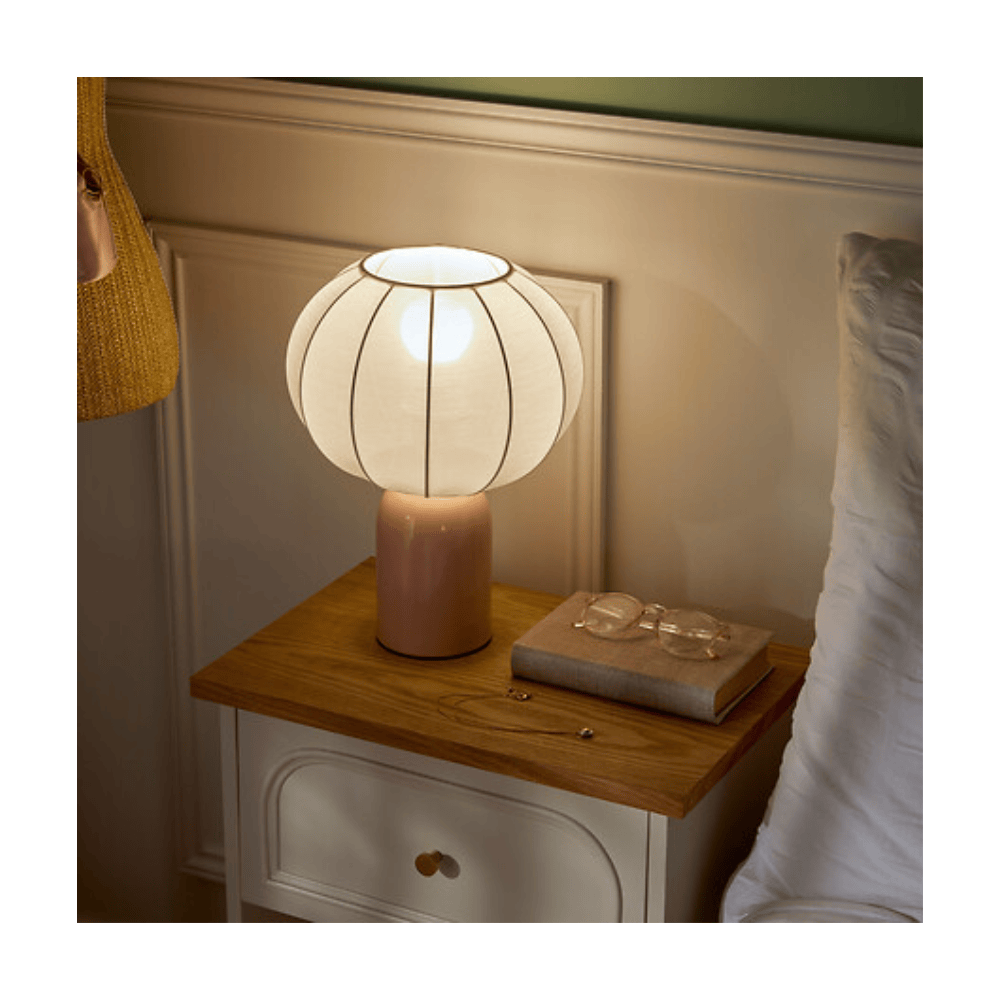 Alpha 55 Lampe Tobie 33 cm en Métal Rose
