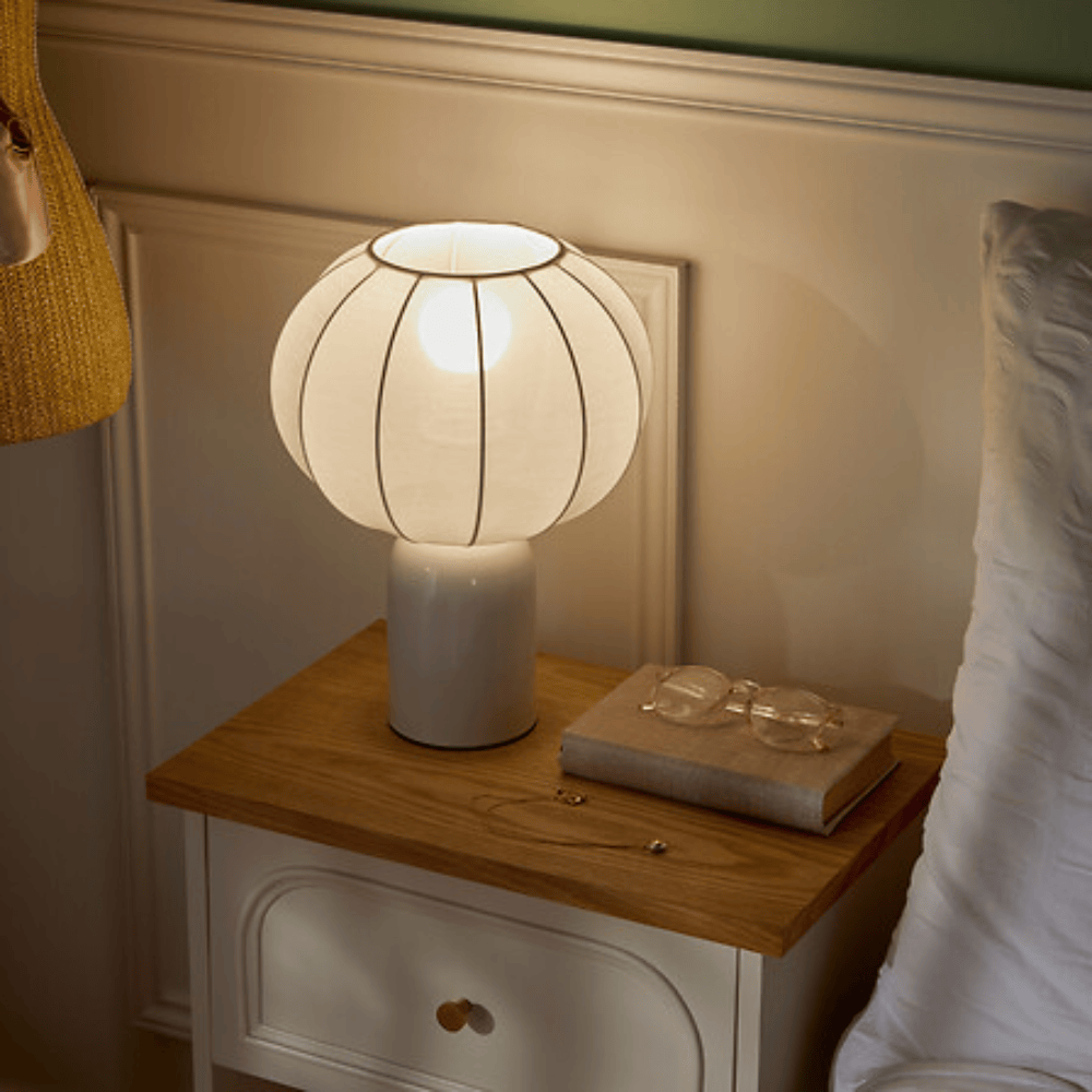 Alpha 55 Lampe Tobie en Métal Blanc – Design Moderne