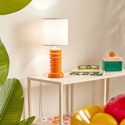 Alpha 55 Lampe Vinas en Céramique Orange – Design Élégant