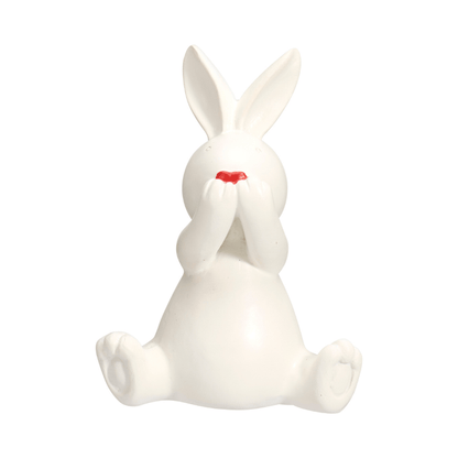 Alpha 55 Lapin assis nez cœur – Décoration Pâques