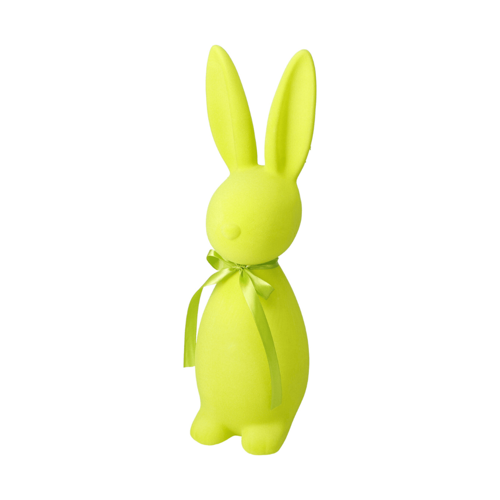 Alpha 55 Lapin debout avec nœud satin – Déco Pâques