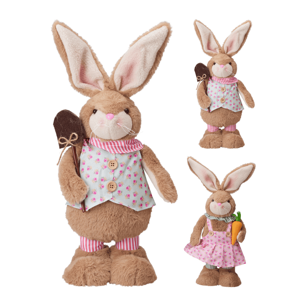 Alpha 55 Lapin debout garçon & fille – Déco Pâques