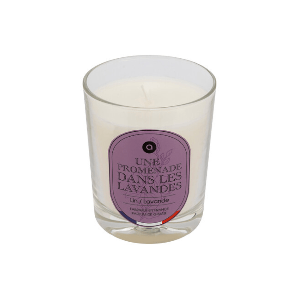 Alpha 55 Lavande Bougie Parfumée Nibi 180 g en Pot Verre Élégant