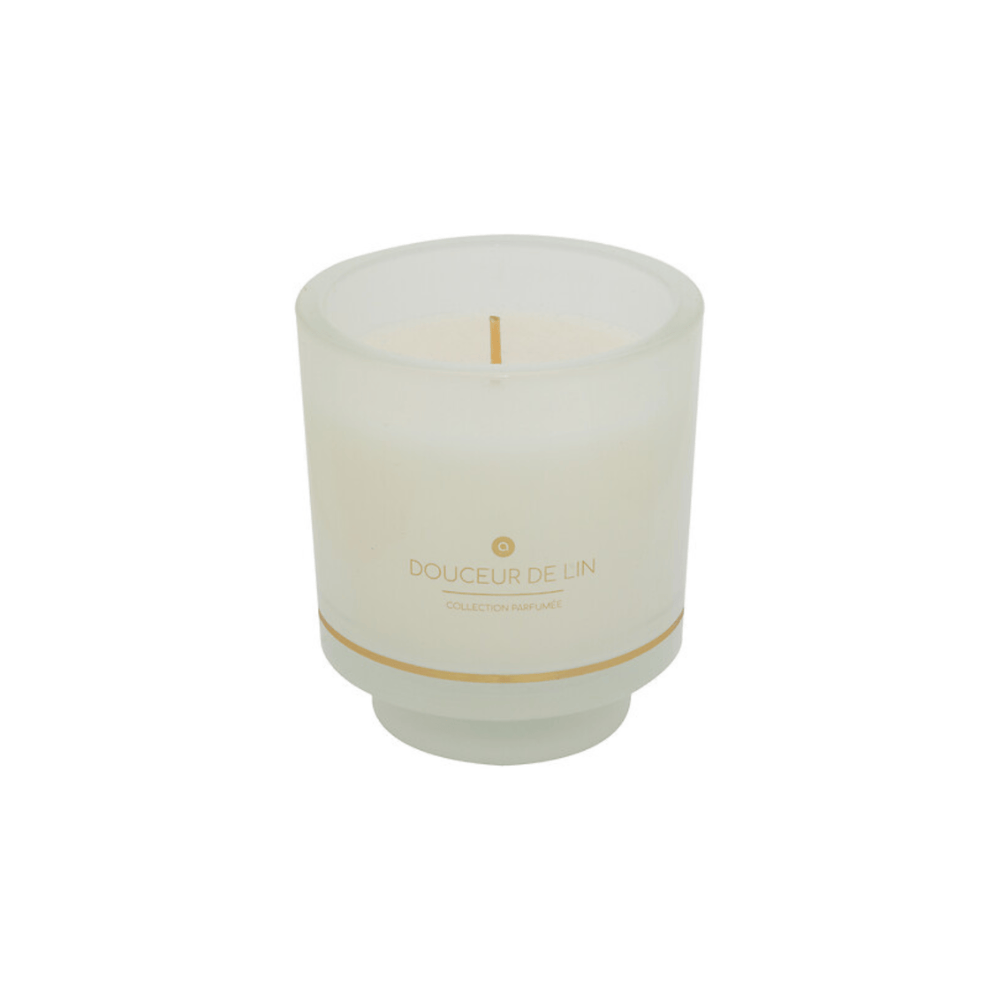 Alpha 55 Lin Blanche Bougie parfumée Ilae 225g en pot verre