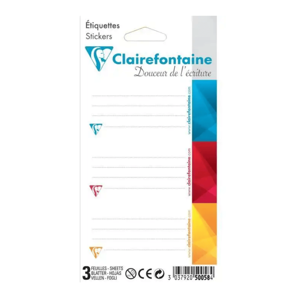 Alpha 55 Lot de 12 Étiquettes Adhésives