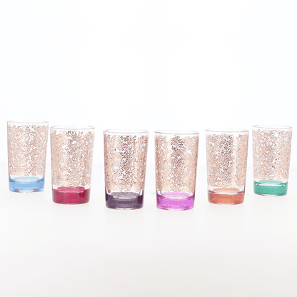 Alpha 55 Lot de 12 Verres à thé BRODERIE