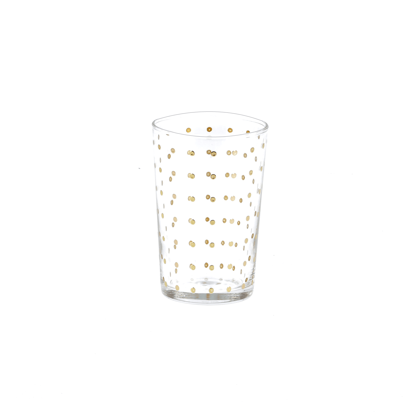 Alpha 55 Lot de 12 Verres à thé Petits pois en or