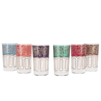 Alpha 55 Lot de 12 Verres à thé SAINT LOUIS dore